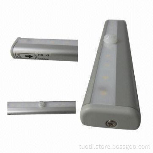 LED Inside Cabinet Light with 4 x AAA or Rechargeable Batteries, 70mA Operating Current